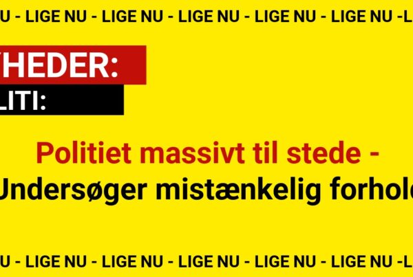 Politiet massivt til stede - Undersøger mistænkelig forhold