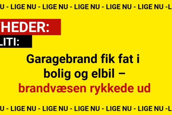Garagebrand fik fat i bolig og elbil – brandvæsen rykkede ud
