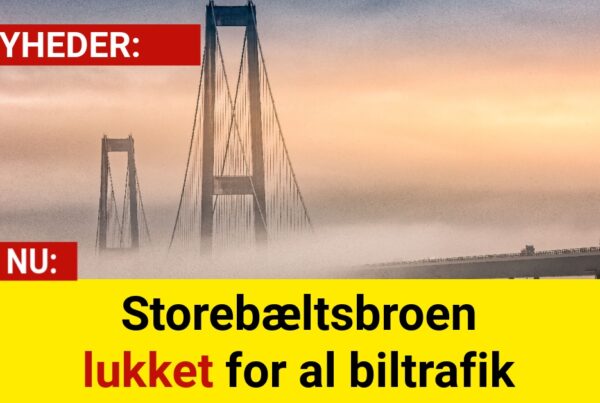 Storebæltsbroen lukket for al biltrafik