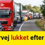 Motorvej lukket efter uheld