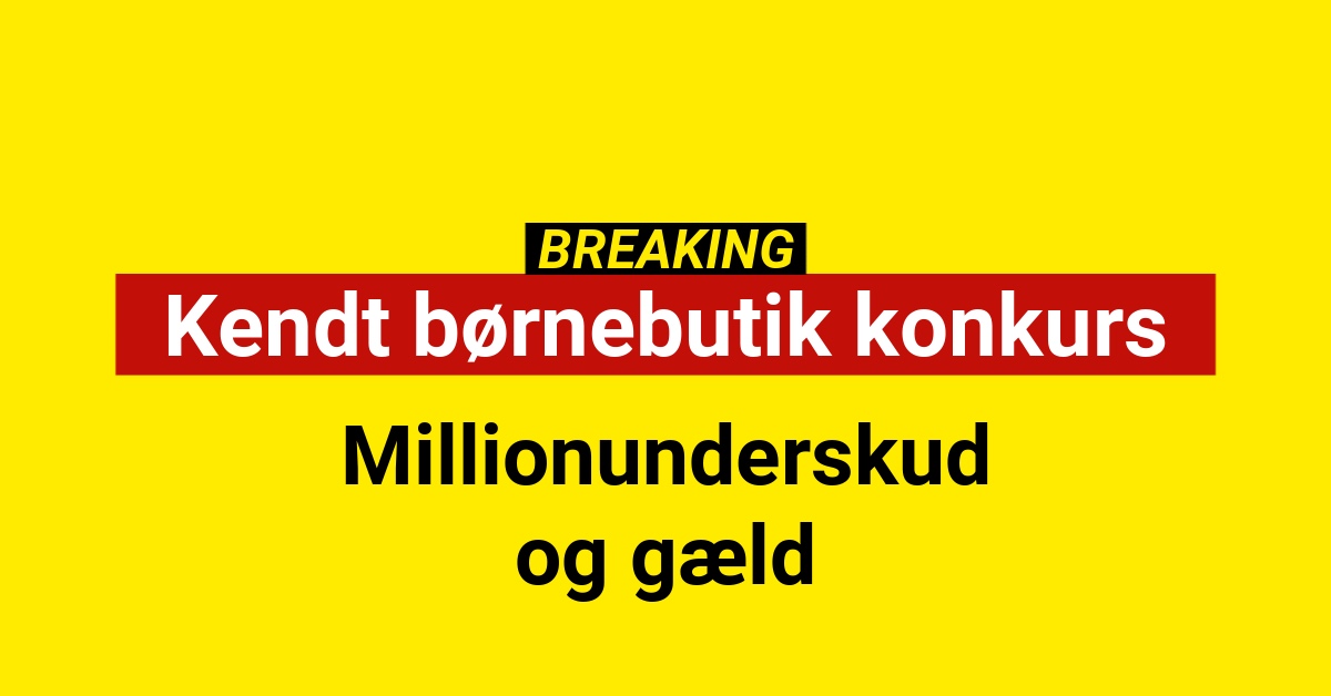 Kendt børnebutik konkurs