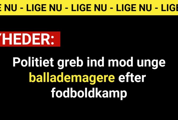 Politiet greb ind mod unge ballademagere efter fodboldkamp