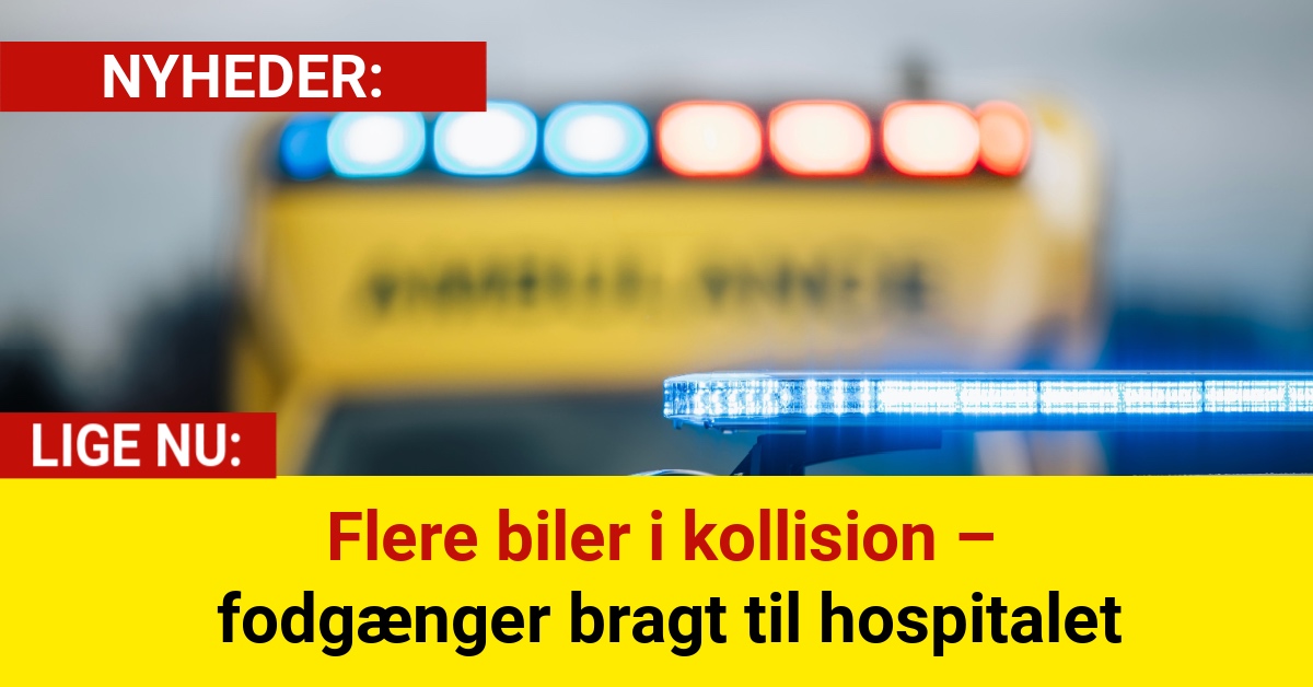 Tre tilskadekomne efter sammenstød