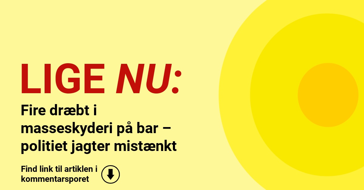 Fire dræbt i masseskyderi på bar – politiet jagter mistænkt