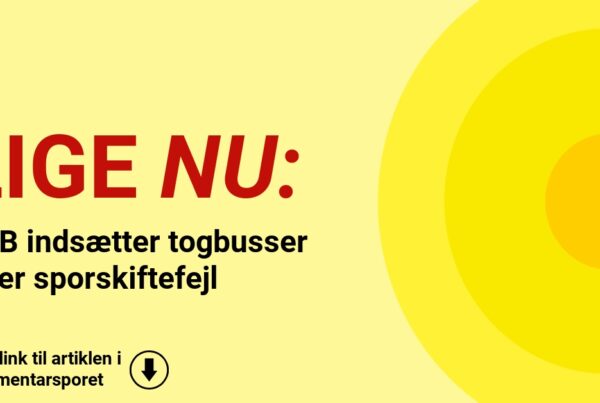 DSB indsætter togbusser efter sporskiftefejl