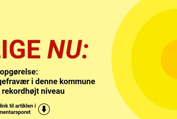 Ny opgørelse: Sygefravær i denne kommune når rekordhøjt niveau