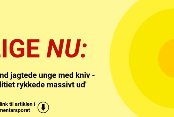 Mand jagtede unge med kniv - 'Politiet rykkede massivt ud'