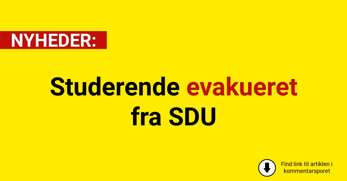 Studerende evakueret fra SDU