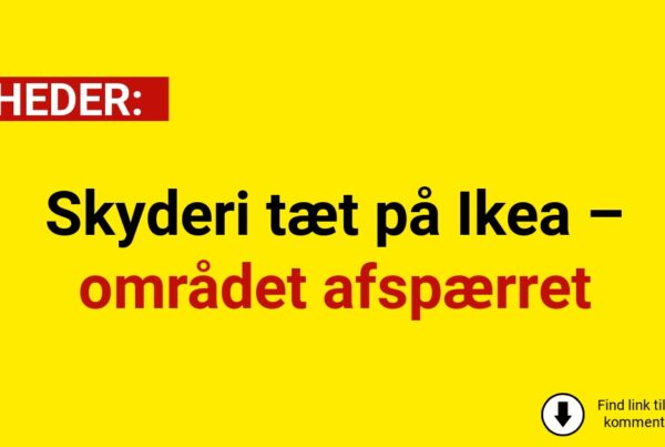 Skyderi tæt på Ikea – området afspærret