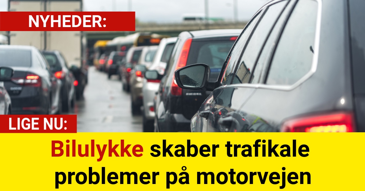 Bilulykke skaber trafikale problemer på motorvejen