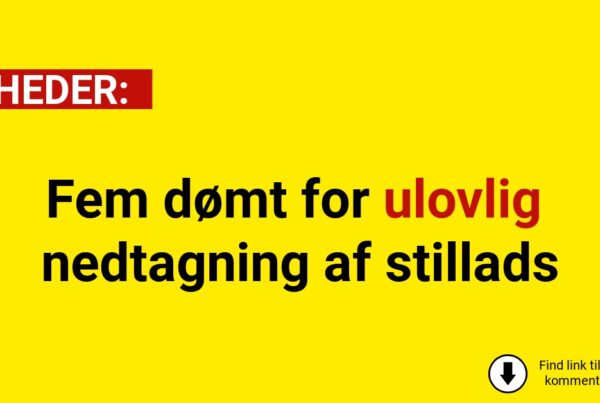 Fem dømt for ulovlig nedtagning af stillads