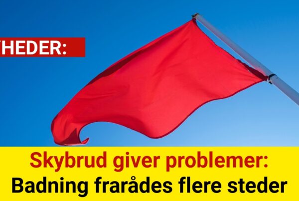 Skybrud giver problemer: Badning frarådes flere steder