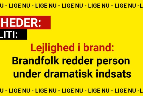 Lejlighed i brand: Brandfolk redder person under dramatisk indsats