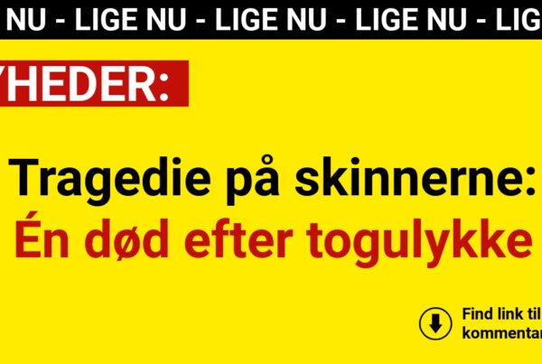 Tragedie på skinnerne: Én død efter togulykke