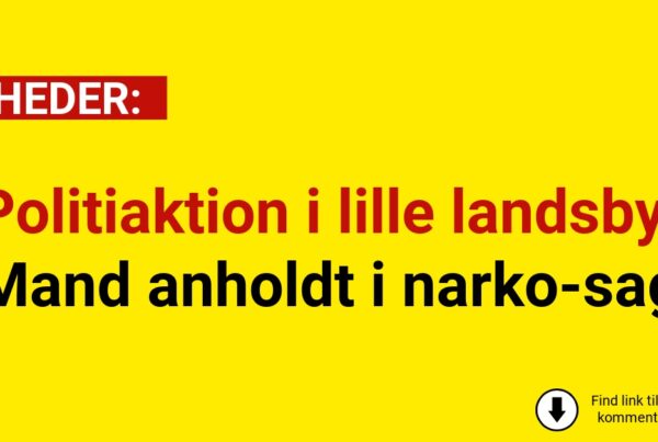 Politiaktion i lille landsby: Mand anholdt i narko-sag