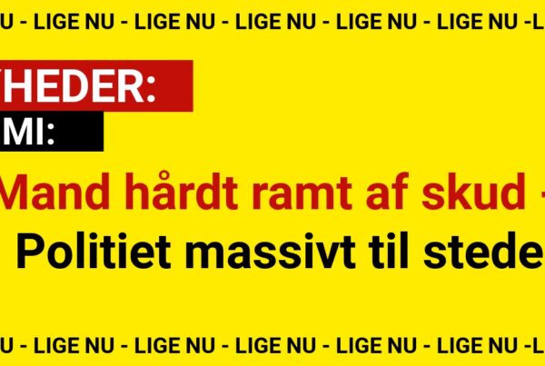 Mand hårdt ramt af skud - Politiet massivt til stede