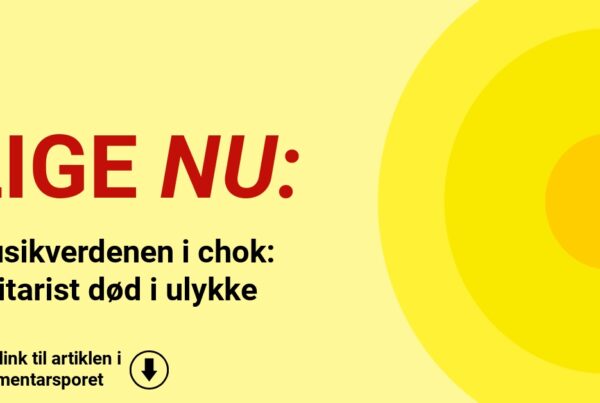 Musikverdenen i chok: Guitarist død i ulykke