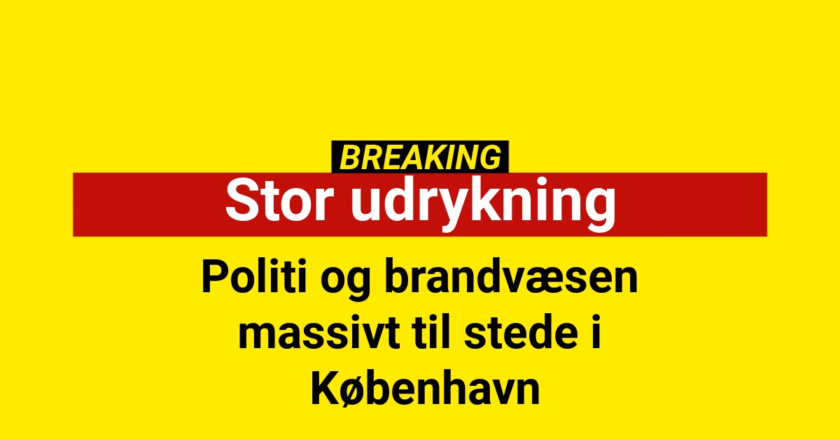BREAKING: Politi og brandvæsen massivt til stede i København