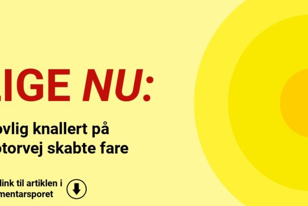 Ulovlig knallert på motorvej skabte fare