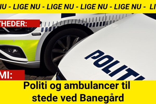 Politi og ambulancer til stede ved Banegård