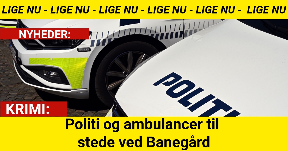 Politi og ambulancer til stede ved Banegård