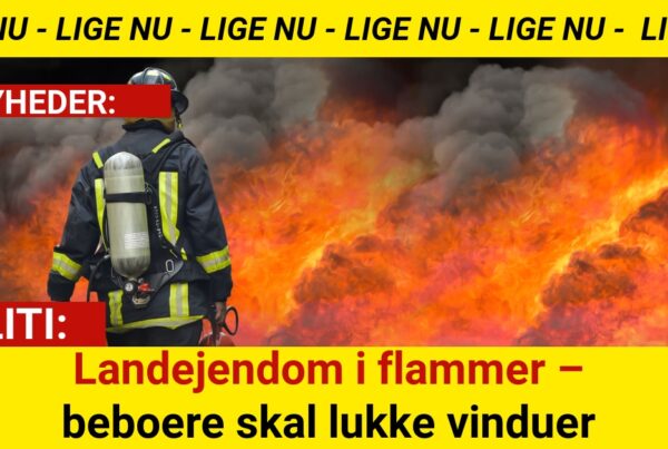 Landejendom i flammer – beboere skal lukke vinduer