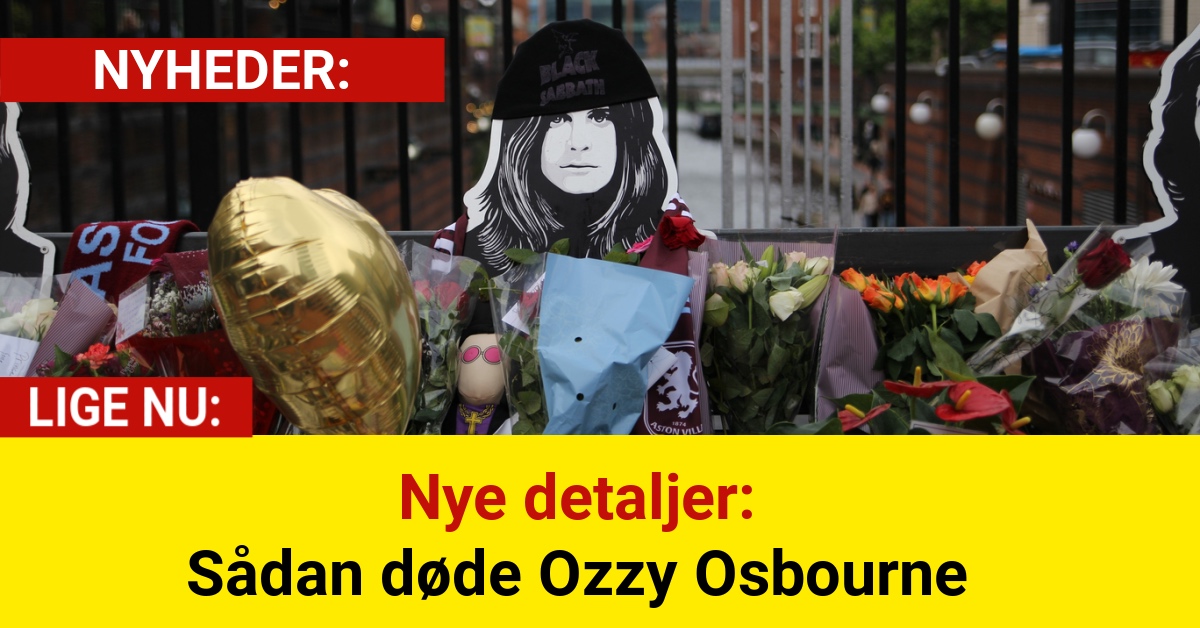 Nye detaljer: Sådan døde Ozzy Osbourne