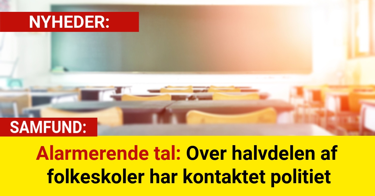 Alarmerende tal: Over halvdelen af folkeskoler har kontaktet politiet