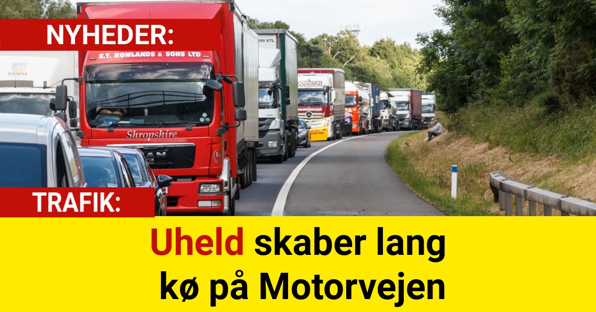 Uheld skaber lang kø på Motorvejen