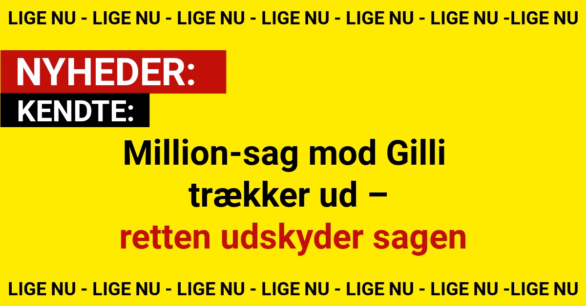 Million-sag mod Gilli trækker ud – retten udskyder sagen