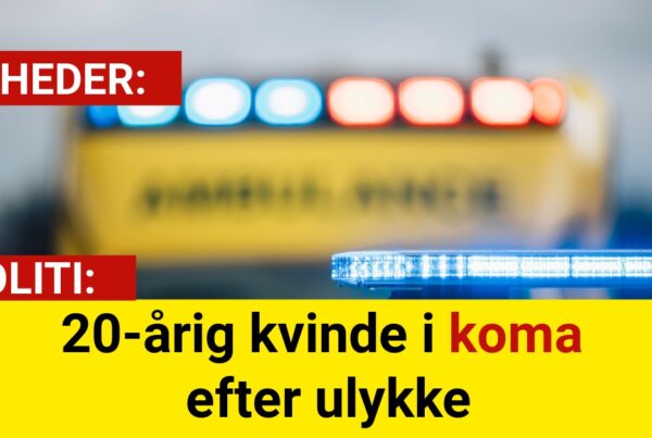 20-årig kvinde i koma efter ulykke