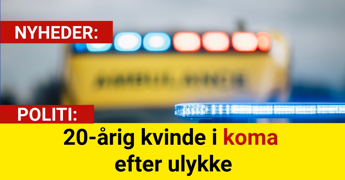 20-årig kvinde i koma efter ulykke