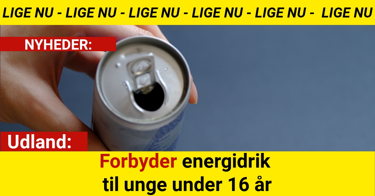 Norge forbyder energidrik til unge under 16 år