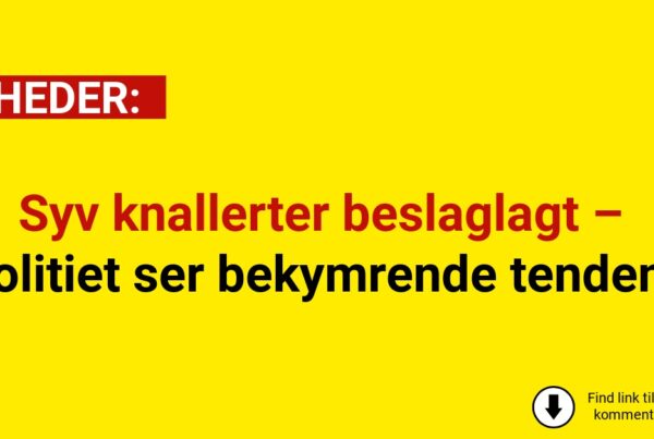 Syv knallerter beslaglagt – politiet ser bekymrende tendens