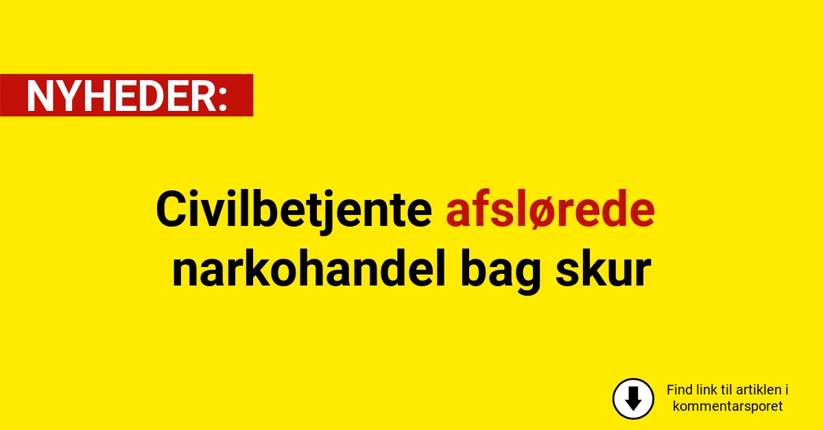 Civilbetjente afslørede narkohandel bag skur