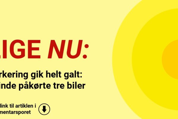 Parkering gik helt galt: Kvinde påkørte tre biler