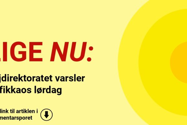 Vejdirektoratet varsler trafikkaos lørdag
