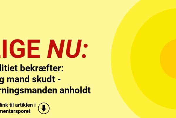 Politiet bekræfter: Ung mand skudt - gerningsmanden anholdt