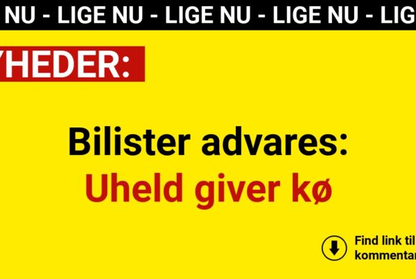 Bilister advares: Uheld giver kø