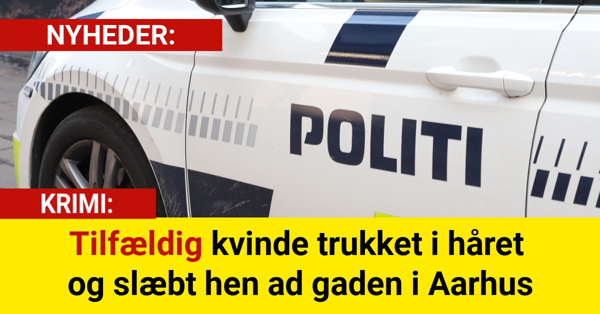 Tilfældig kvinde trukket i håret og slæbt hen ad gaden i Aarhus