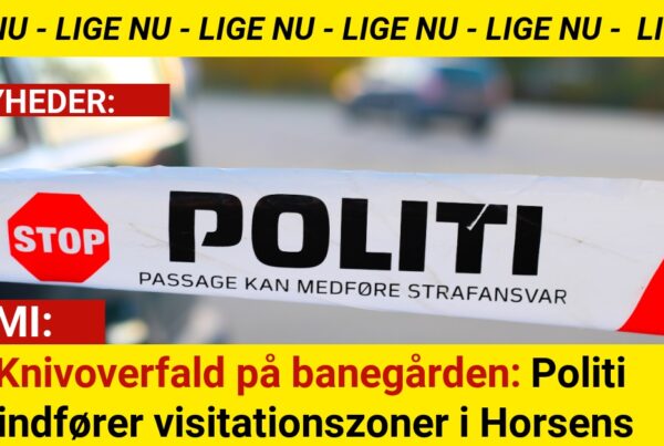 Knivoverfald på banegården: Politi indfører visitationszoner i Horsens