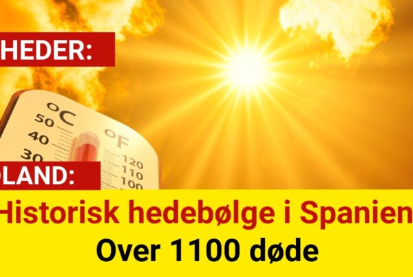 Historisk hedebølge i Spanien: Over 1100 døde