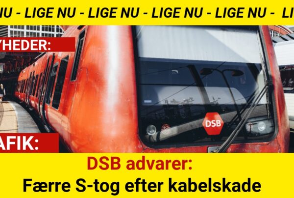 DSB advarer: Færre S-tog efter kabelskade