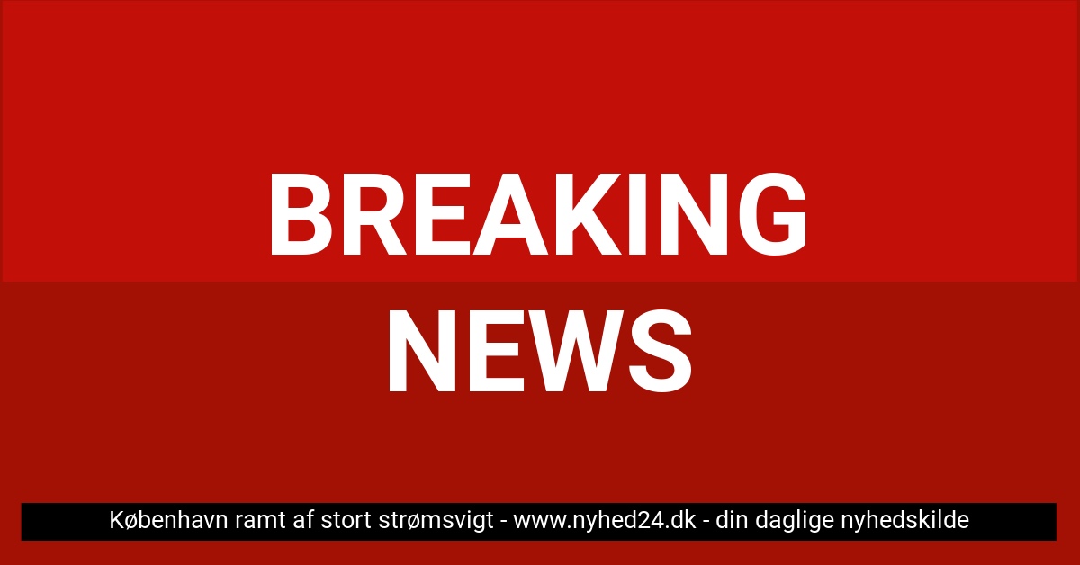 København ramt af stort strømsvigt – 100.000 danskere ramt