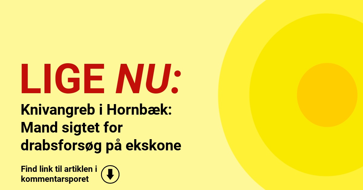 Knivangreb i Hornbæk: Mand sigtet for drabsforsøg på ekskone