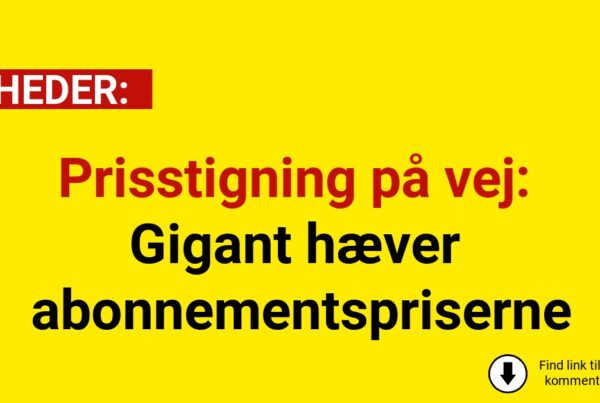 Prisstigning på vej: Gigant hæver abonnementspriserne