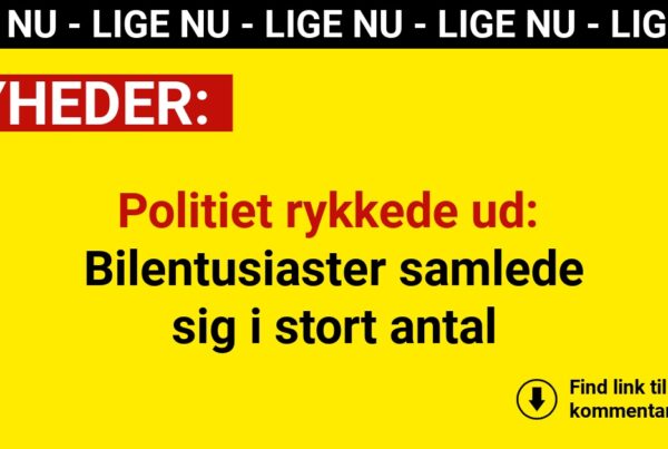 Politiet rykkede ud: Bilentusiaster samlede sig i stort antal