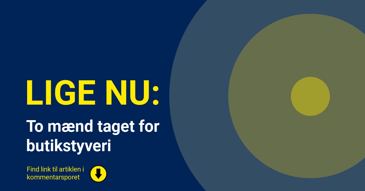 To mænd taget for butikstyveri