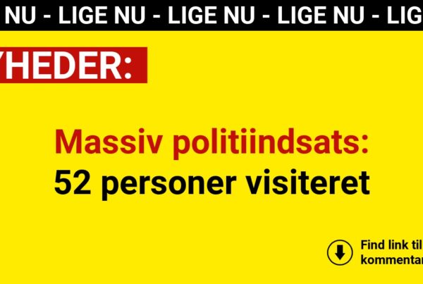 Massiv politiindsats: 52 personer visiteret