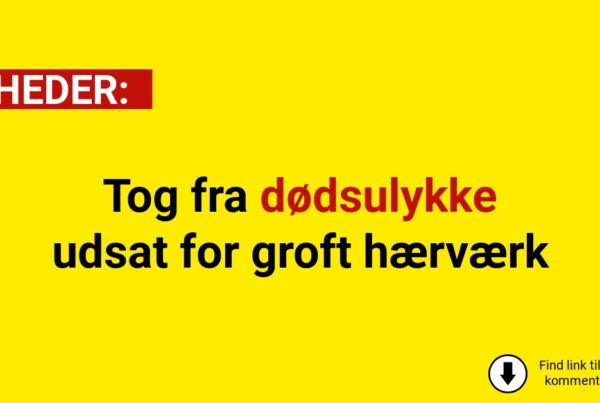 Tog fra dødsulykke udsat for groft hærværk